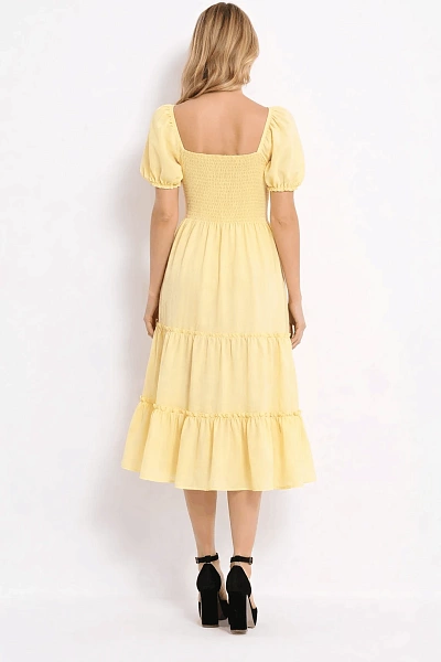 FashionWave SELF STRIPE RUFFLE DRESS FashionWave SELF STRIPE RUFFLE DRESS